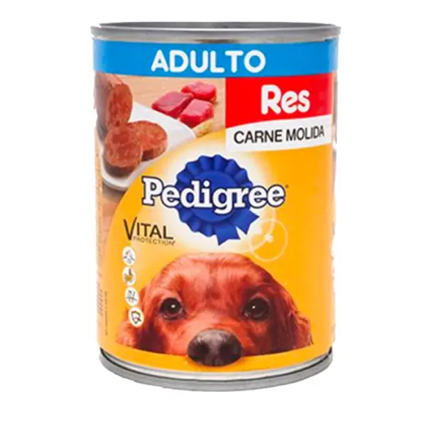 Alimento Para Perro Pedigree Carne Molida De Res Adulto Raza Mediana 625 G