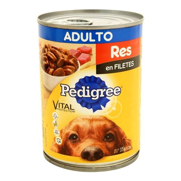 Alimento Para Perro Pedigree Vital Protection Filetes De Res Adulto 375 Gr