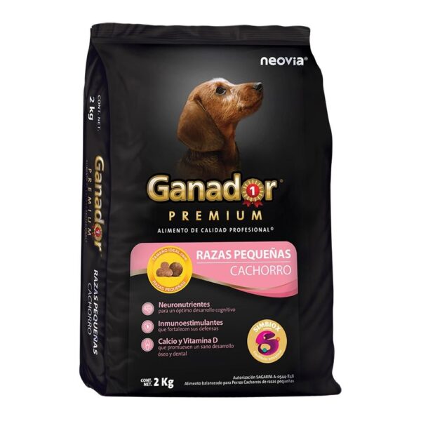 Alimento Para Perro Ganador Premium Razas Pequeñas Cachorro 2 Kg