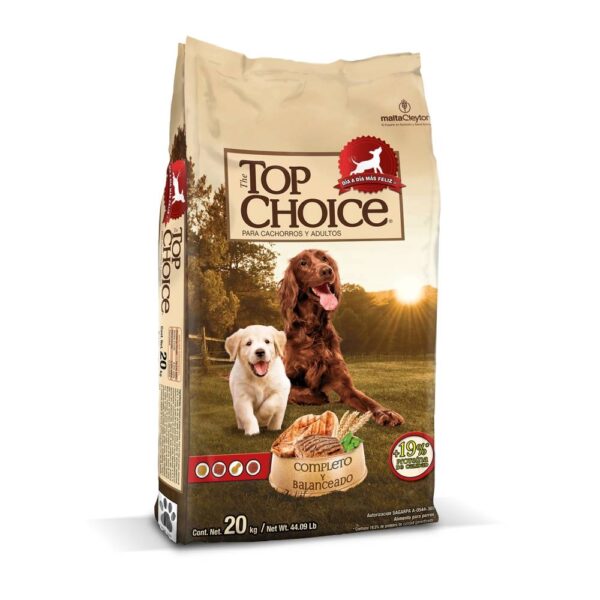 Alimento Para Perro Top Choice Para Cachorro Y Adultos 20 Kg