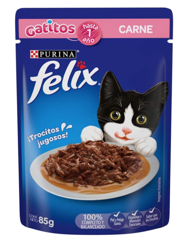 Felix POUCH GATITO CARNE 24/85