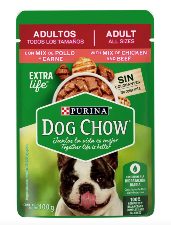 Dog Chow Pouch Adulto POLL/CAR 20/100 G