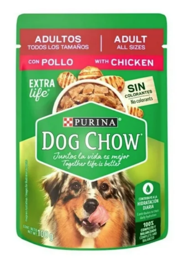 Dog Chow Pouch Adulto POLLO 20/100 G