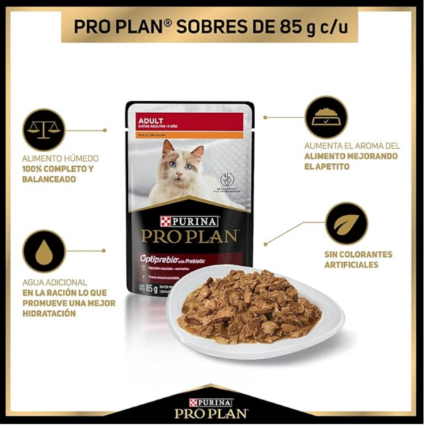 PROPLAN CAJA SOBRE GATO POLLO 24/85 G