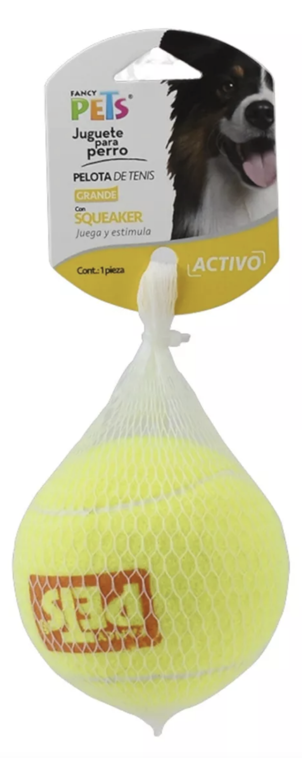 JUGUETE PELOTA GDE TENIS C/SQUEAKER 1 PZ