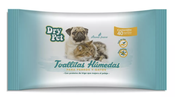 TOALLITAS HUMEDAS PARA PERRO Y GATO