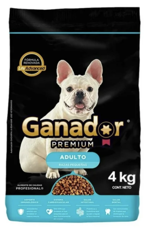 Ganador Premium Adulto Razas Pequeñas 4 Kg